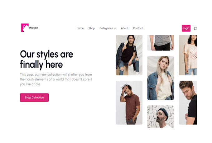 built a modern ecommerce website with reactjs and nextjs